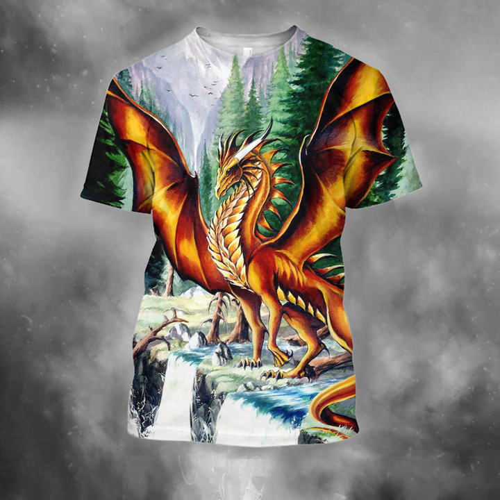 Awesome Hoodied 3D All Over Printer  Dragon Art for Men and Women HD003