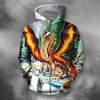Awesome Hoodied 3D All Over Printer  Dragon Art for Men and Women HD003