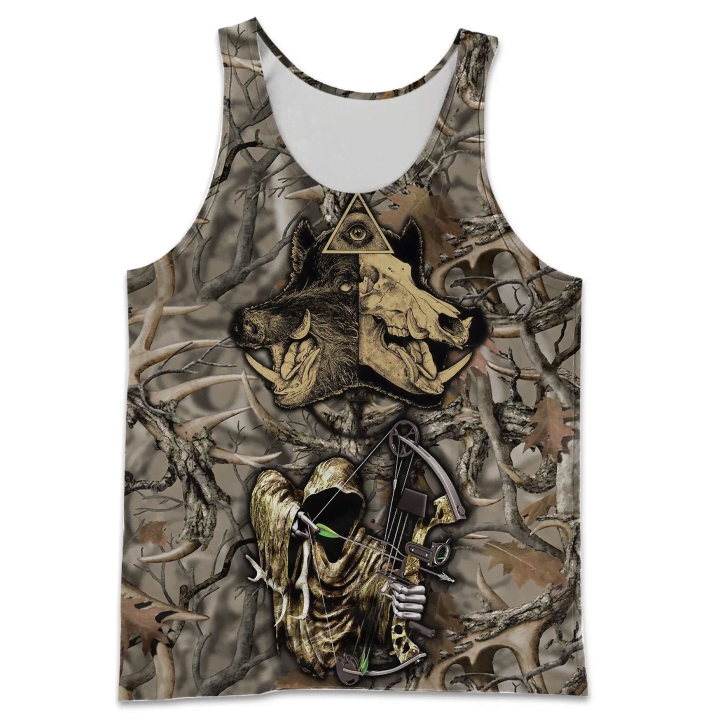 3D All Over Print  Animals Boar Hunting for Men and Women Hoodie, T-Shirt, Zip Hoodies, Sweatshirt VN0015