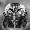 Awesome Hoodied 3D All Over Printer  Dragon Art Black for Men and Women HD004