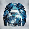 Awesome Hoodied 3D All Over Printer Ice Dragon - Full Size  HD019