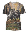 3D All Over Print  Animals Boar for Men and Women Hoodie-very cool