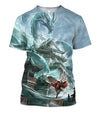 Awesome Hoodied 3D All Over Printer Water Dragon - Full Size  HD020
