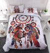 Awesome Hoodied Fenrir Skoll And Hati Valknut Raven, Bedding Set White HDQ002