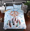 Awesome Hoodied Fenrir Skoll And Hati Valknut Raven, Bedding Set HDQ003