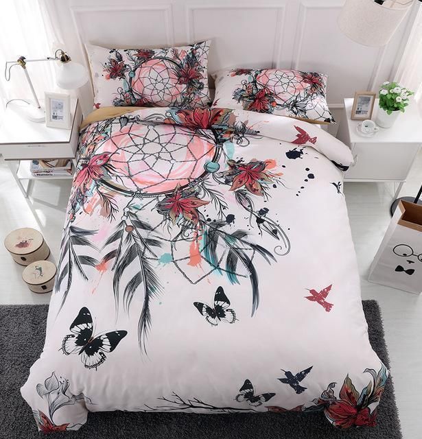 Awesome Hoodied Fenrir Skoll And Hati Valknut Raven, Bedding Set HDQ004