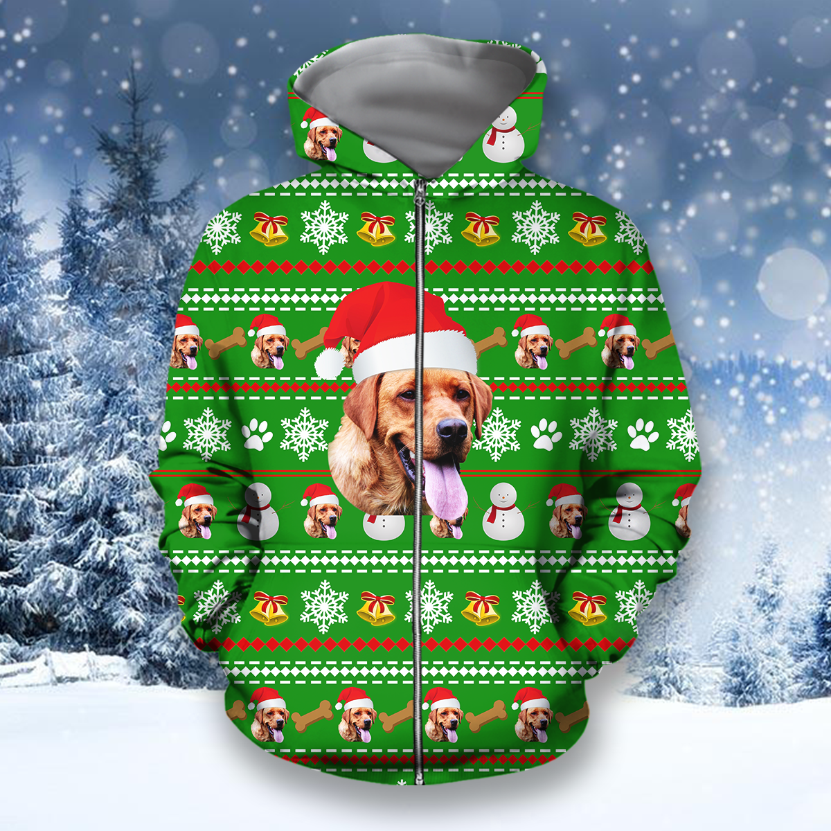 Awesome Hoodie Dog Christmas for Men and Women HBC307