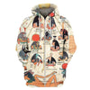 All Over Printed The Main Gods of Ancient Egypt
