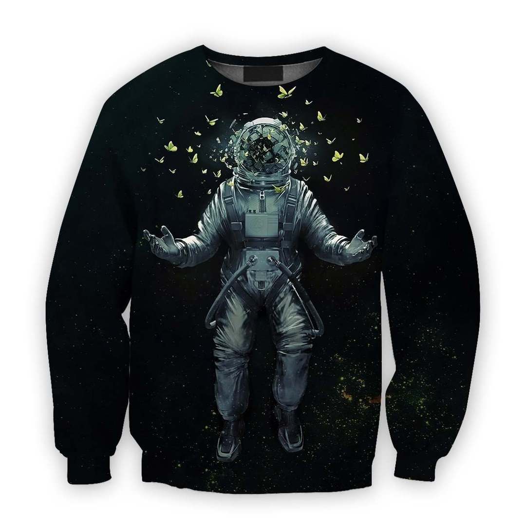 3D all over print astronaut with butterfly