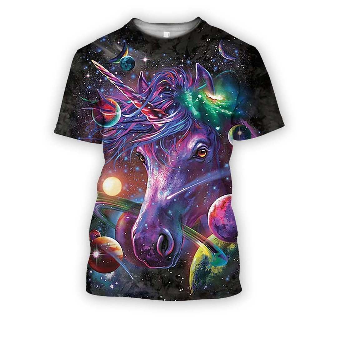 3D all over print galaxy unicorn