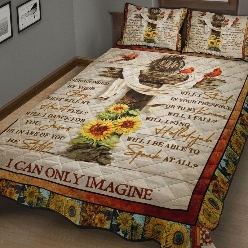 Awesome Hoodies - I Can Only Imagine Jesus Quilt Bedding - Cross Quilt Bedding QK31014