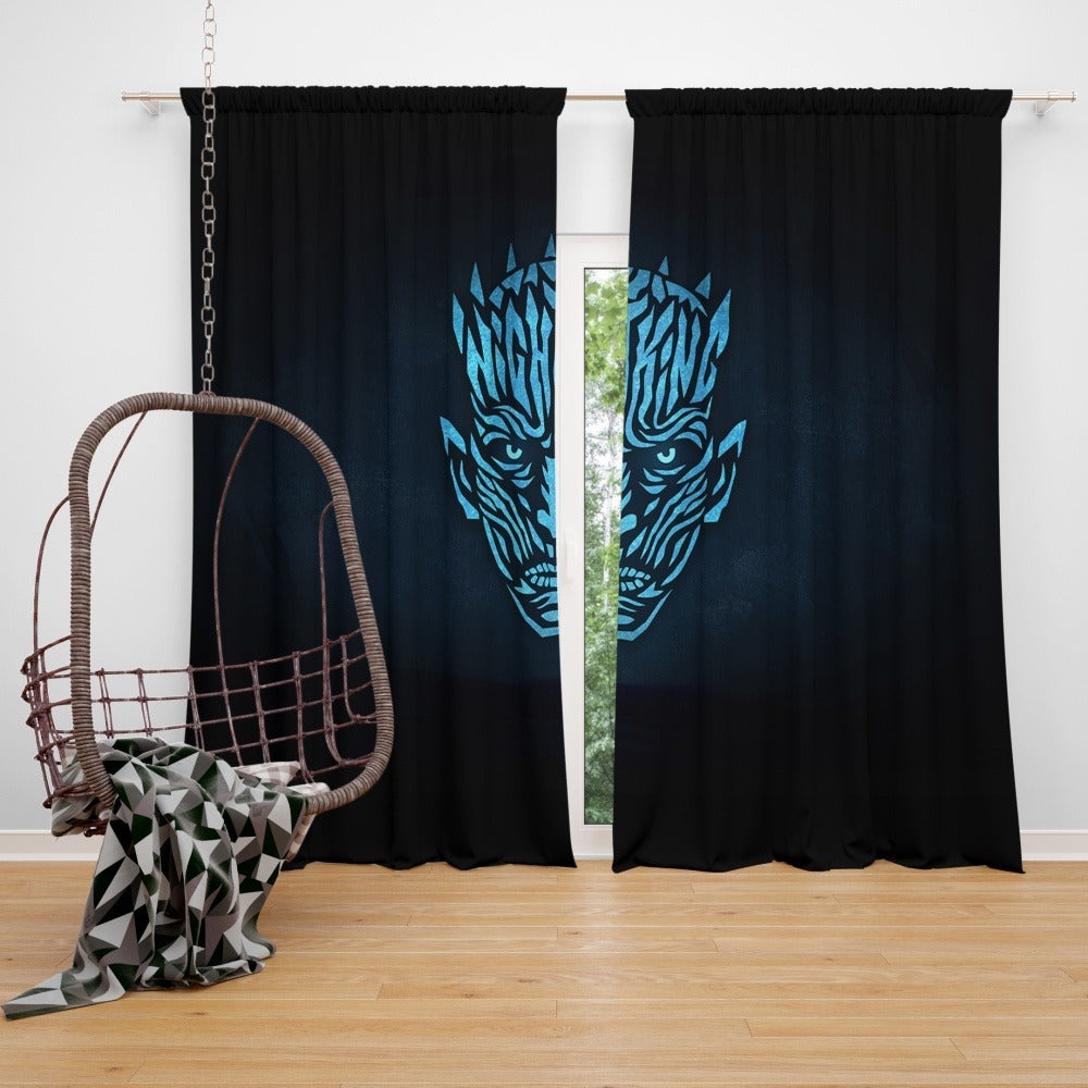 Awesome hoodie Game of Thrones Series Night King Printed 3D Grommet Window Curtains ND127