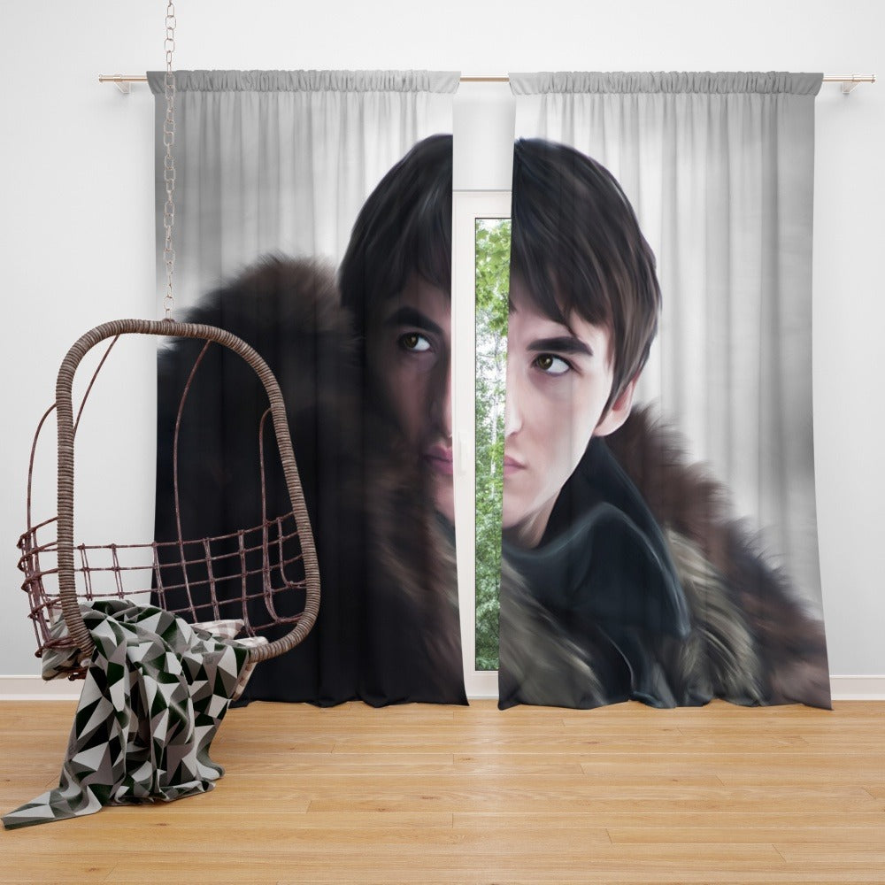 Awesome hoodie Game of Thrones Series Bran Stark Printed 3D Grommet Window Curtains ND128