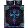 Awesome Hoodies - Jesus Cross Quilt Bedding - Cross Quilt Bedding QK31017