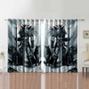 Awesome hoodied Viking Odin Printed 3D Grommet Window Curtains HD91