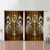 Awesome hoodied Pattern Viking All Printed 3D Grommet Window Curtains- HD99