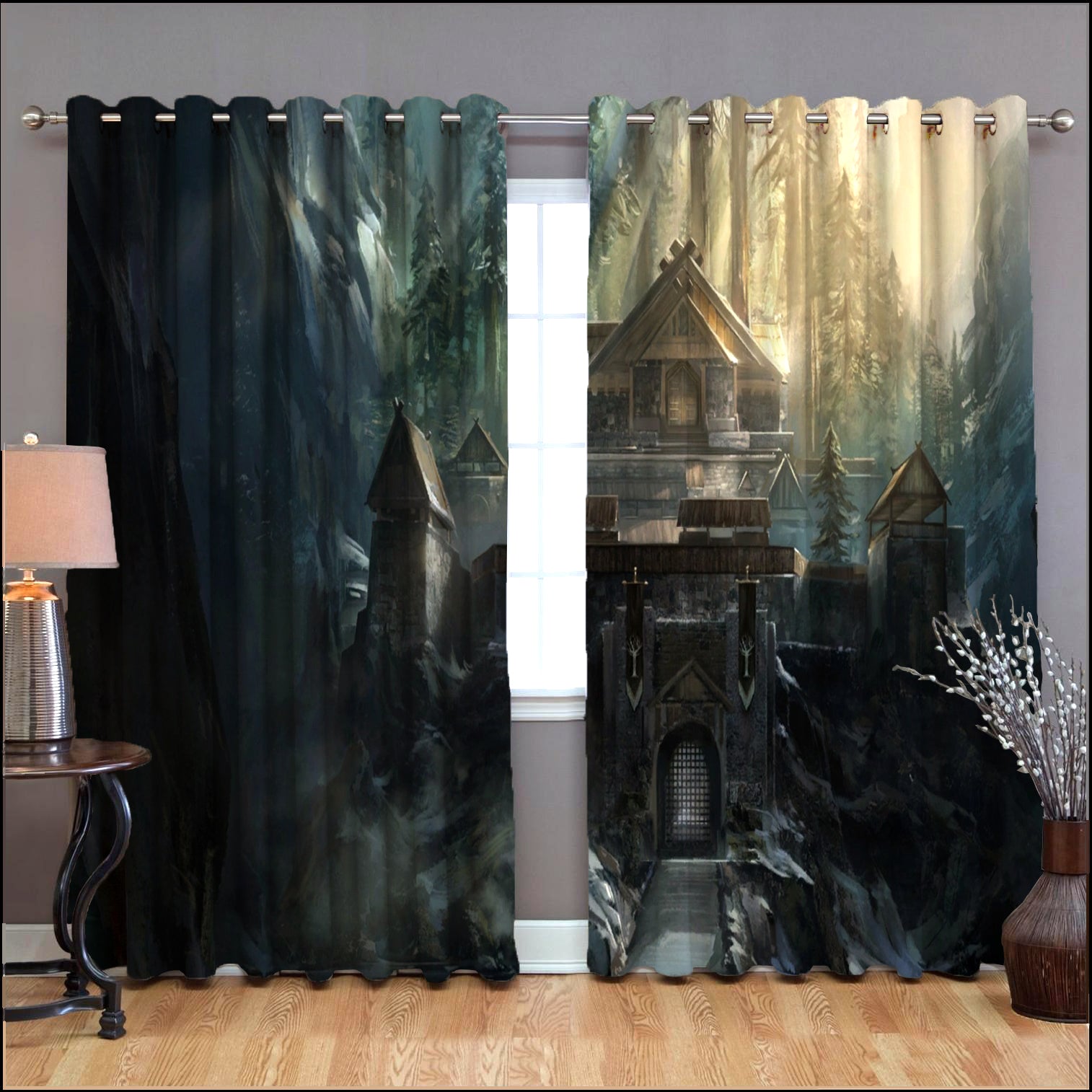 Awesome hoodie Game of Thrones Ironrath Printed 3D Grommet Window Curtains ND131
