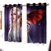 Awesome hoodie Game of Thrones Daenerys Targaryen Queen&amp;Dragon Printed 3D Grommet Window Curtains ND132