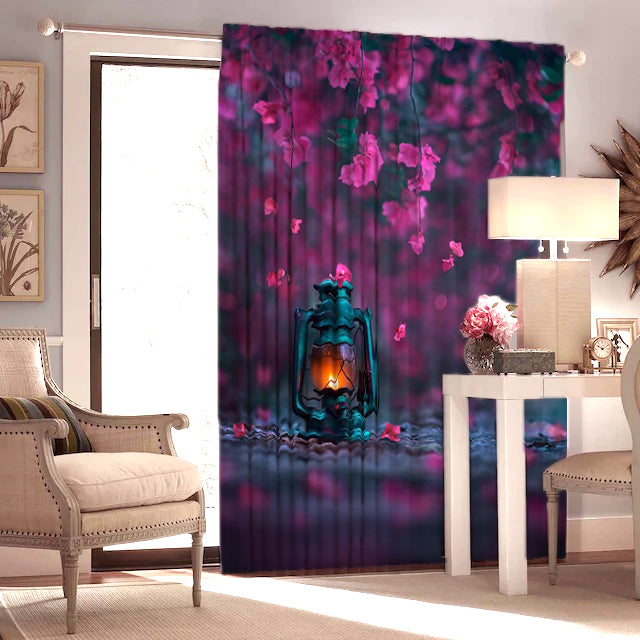 Awesome hoodied 3D all print still life Curtains  skull - VNC0029