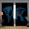 Awesome hoodie THE WORLD Printed 3D Grommet Window Curtains ND141