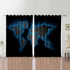 Awesome hoodie THE WORLD Printed 3D Grommet Window Curtains ND141