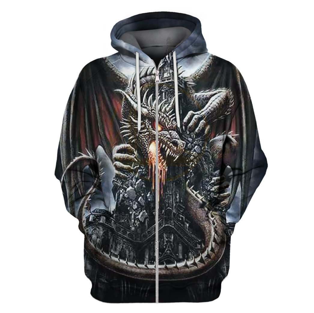 3D All Over Print Dragon Shirt 16