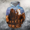 3D All Over Print  Animals Horse for Men and Women Hoodie VN0001
