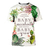 3D All Over Printed Flower Cactus Shirts
