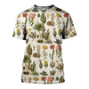 3D All Over Printed Flower and Cactus Shirts