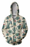 3D All Over Printing Cactus Hoodie