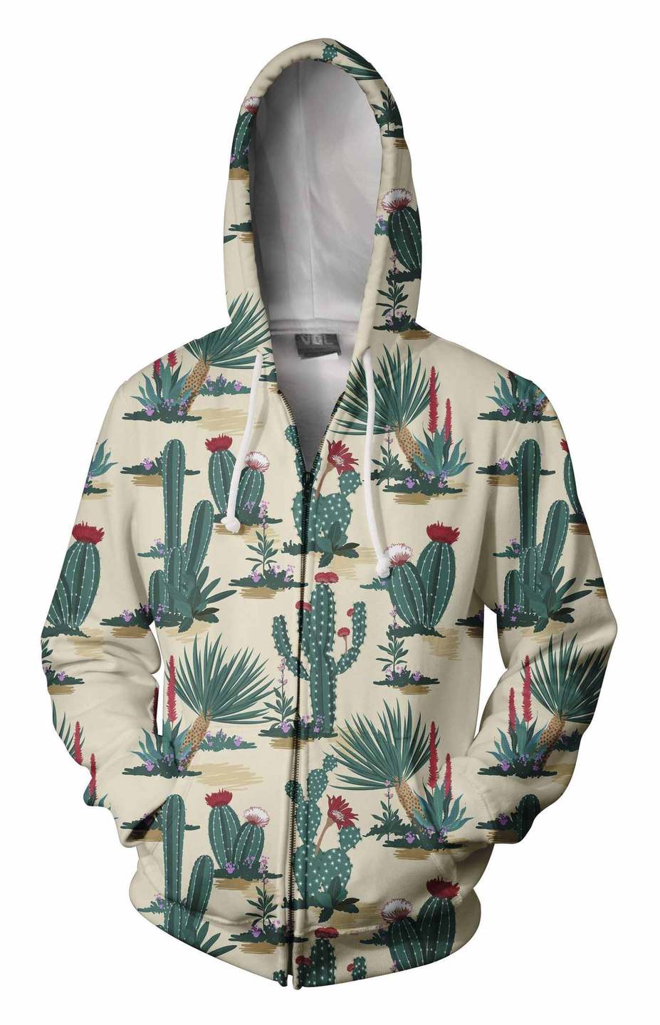 3D All Over Printing Cactus Hoodie