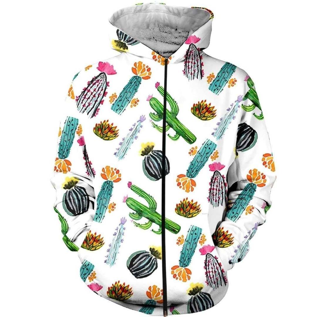 3D All Over Printed Cute Cactus flower Shirts