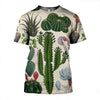 3D All Over Printed Many types of cactus