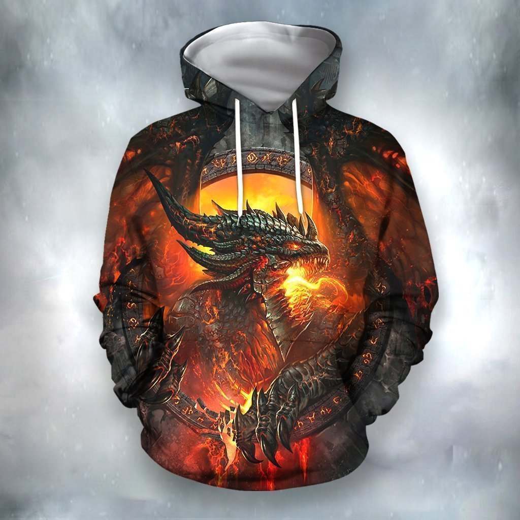 All Over Print Fire Dragon