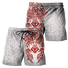 Awesomehoodie Tatoo Fenrir Wolf Red &amp; White 3D all over printed for Man and Women DTK008