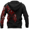 Awesomehoodie Tatoo Fenrir Wolf Red &amp; Black 3D all over printed for Man and Women DTK009