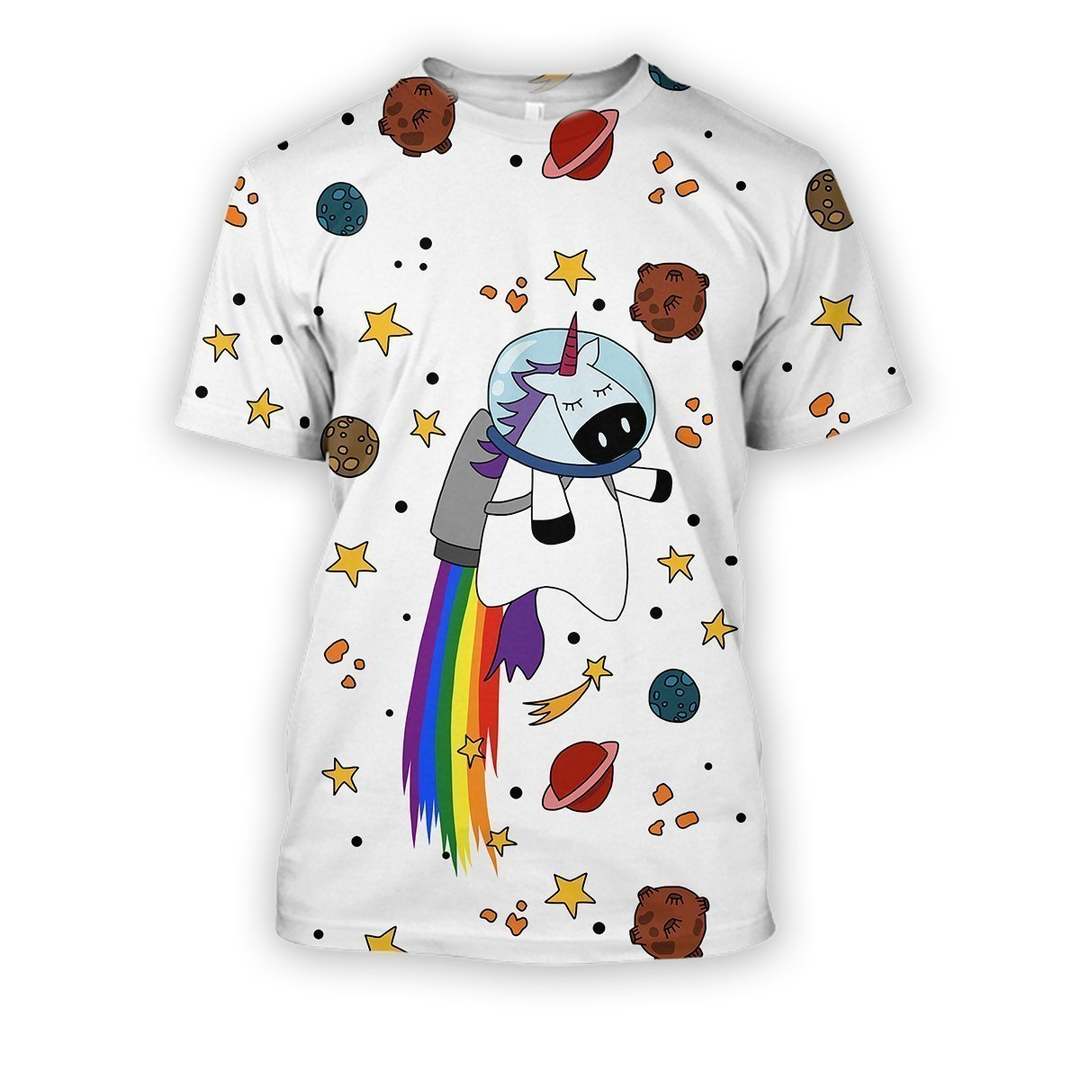 3D all over print unicornio astronaut