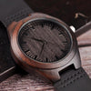 MY HEARTH WALKS WITH YOU - FROM MOM TO SON ENGRAVED WOODEN WATCH