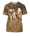 3D All Over Print Beagles Hunting Birds