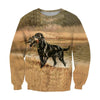 3D All Over Print Black Labrador Retriever Hunting Duck