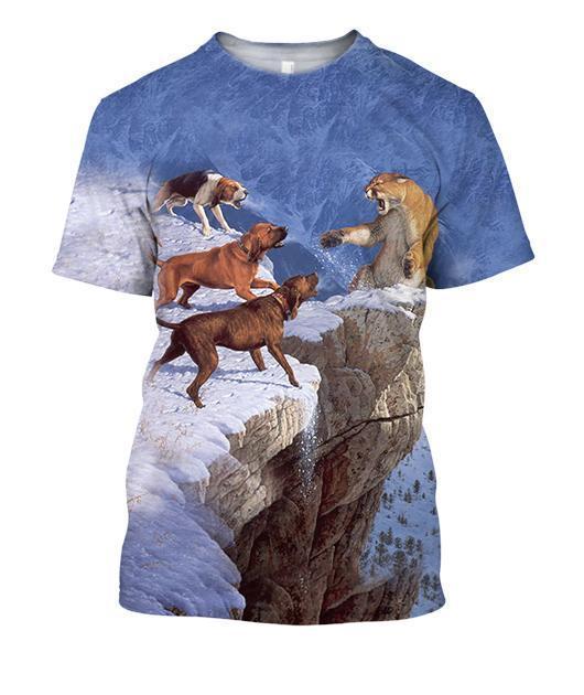 All Over Print Hunting Dog Shirts H914B