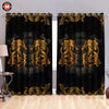 Awesome hoodie Yellow Viking Dragon Printed 3D Grommet Window Curtains ND199