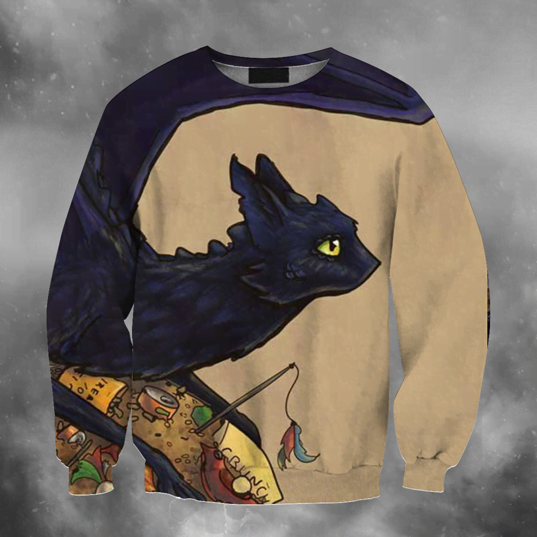3D All Over Print Train Dragon Art 1