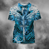 3D All Over Print Dragon Blue Art