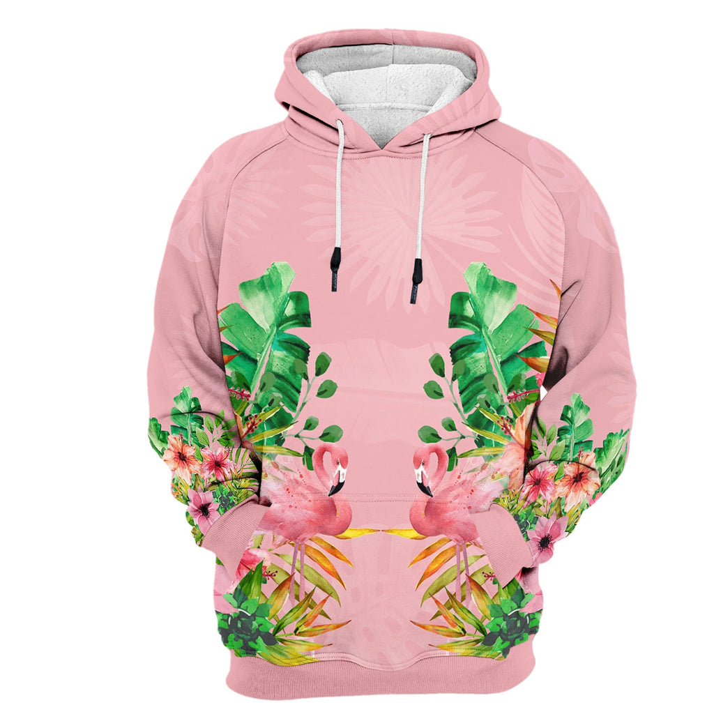 Awesome Hoodie Flamingo for Women HBC163