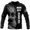 All Over Print Love Skull tattoos balck for Men and Women, T-Shirt, Zip Hoodies, Sweatshirt HBC0074