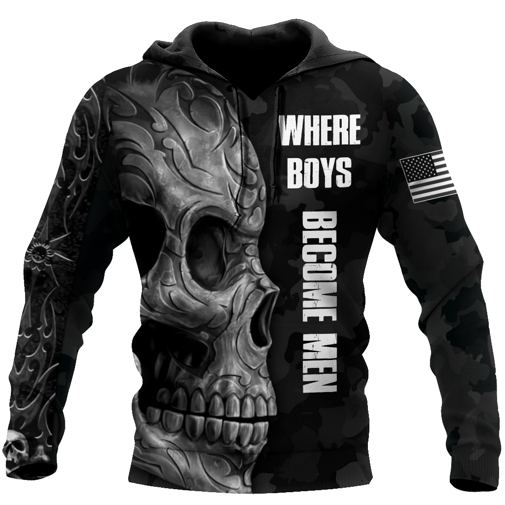 All Over Print Love Skull tattoos balck for Men and Women, T-Shirt, Zip Hoodies, Sweatshirt HBC0074