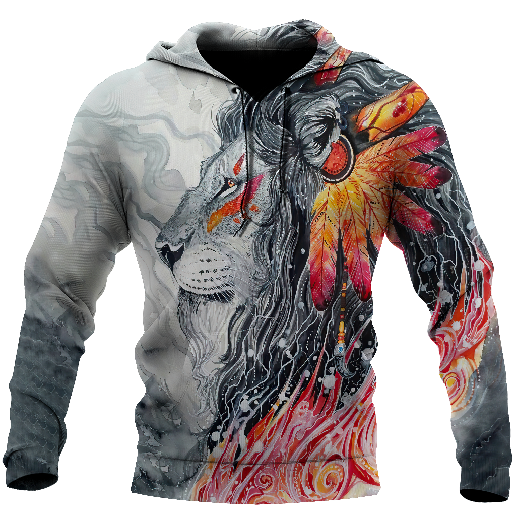 3D All Over Print Colorful Lion for Men and Women, T-Shirt, Zip Hoodies, Sweatshirt HBC0030