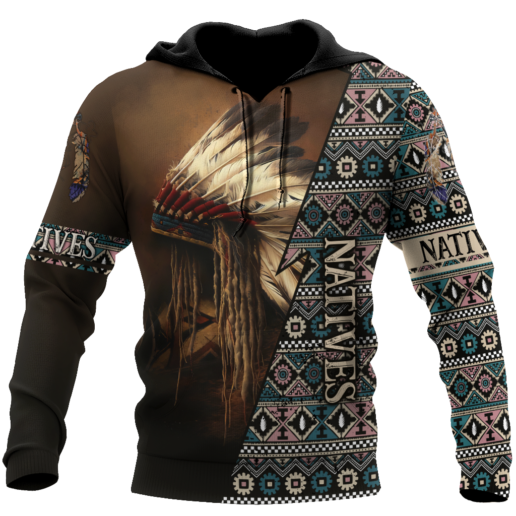 3D All Over Print Native American for Men and Women, T-Shirt, Zip Hoodies, Sweatshirt HBC0058
