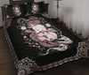 Awesome Hoodied Treble Clef And Hummingbirds Quilt Bed Set  Little Dragon  HDQ017